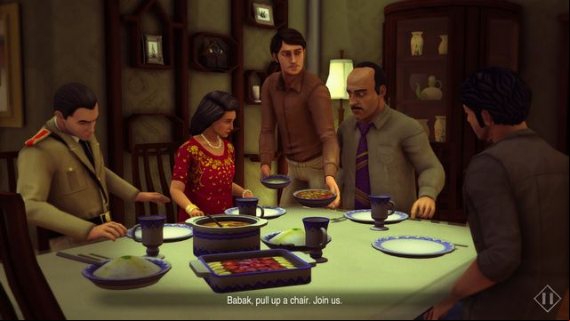 The family at the dinner. - Chapter 14: The Little Black Fish - Walkthrough - 1979 Revolution: Black Friday - Game Guide and Walkthrough