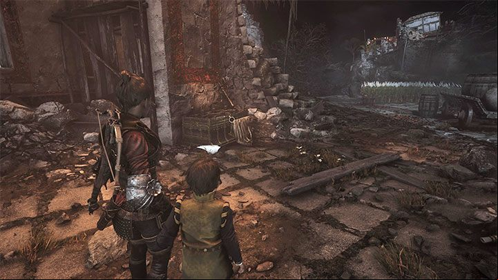 Look for a ruined church - take a look inside and you should easily find the chest - Plague Tale Requiem: Secret Crates - Chapter 13 (Nothing Left) - list, locations - Secret chests - A Plague Tale Requiem Guide, Walkthrough