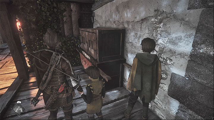 You will find yourself in a new part of the ruined building and there is the last closed workbench of the game - Plague Tale Requiem: Secret Crates - Chapter 13 (Nothing Left) - list, locations - Secret chests - A Plague Tale Requiem Guide, Walkthrough