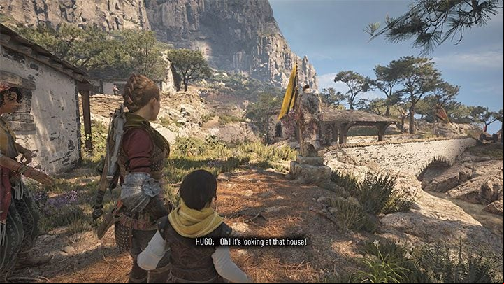The third statue is near the bridge and faces the house - Plague Tale Requiem: Chapter 9, Explore The Island - walkthrough - Chapter 9 - Tales and Revelations - A Plague Tale Requiem Guide, Walkthrough