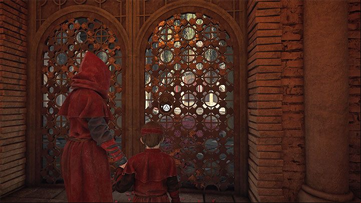 Eventually Sophia will appear - you'll separate from the other participants to explore the rest of the sanctuary - Plague Tale Requiem: Chapter 9, Explore the sacred chambers - walkthrough - Chapter 9 - Tales and Revelations - A Plague Tale Requiem Guide, Walkthrough