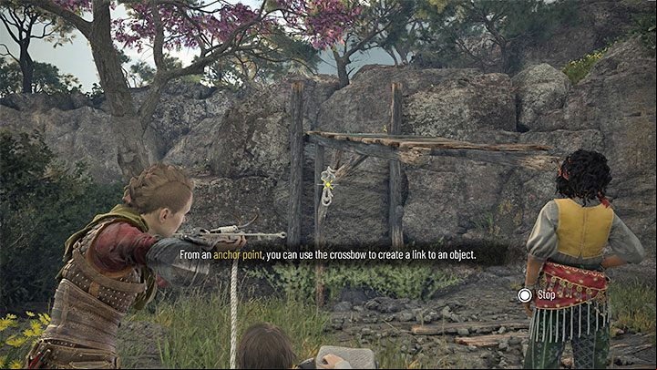 Head down the path and jump down after reaching a wrecked bridge - Plague Tale Requiem: Chapter 10, Reach the fort - walkthrough - Chapter 10 - Bloodline - A Plague Tale Requiem Guide, Walkthrough