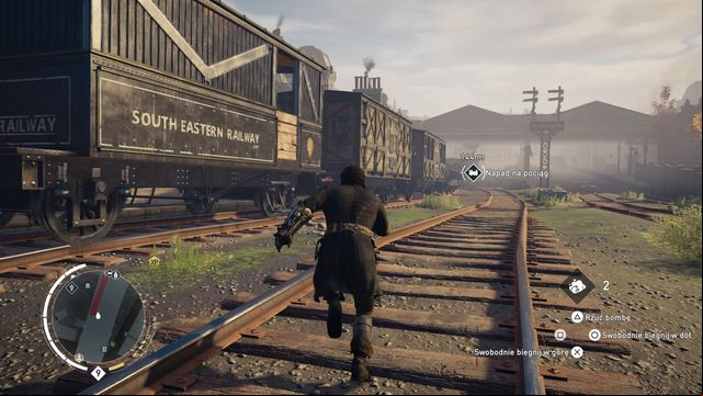 The train is slowing before the station, you can easily catch it then. - Income Activities | World War I - World War I - Assassins Creed: Syndicate Game Guide & Walkthrough