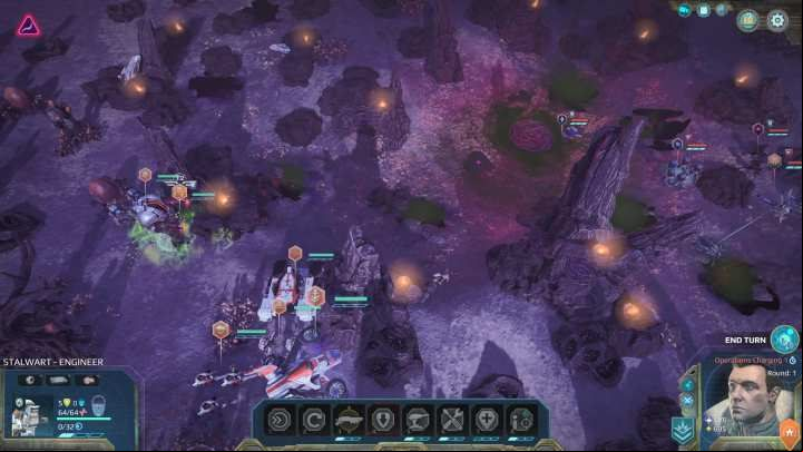 Using terrain obstacles is key to success on the battlefield. - The battle in Age of Wonders Planetfall - Battles - Age of Wonders Planetfall Guide