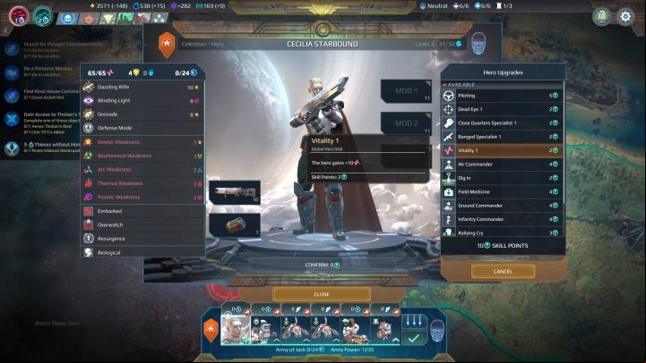 During the promotion of the hero, player has the possibility to unlock new abilities. - Acquisition of experience by units in Age of Wonders Planetfall - Gameplay mechanics - Age of Wonders Planetfall Guide