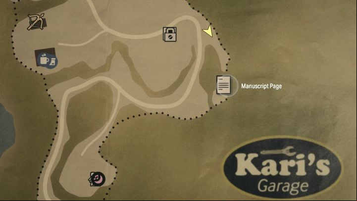 The Manuscript Page is in the eastern part of the forest in Watery - Alan Wake 2: All Manuscript Pages - Saga - Return - Saga Anderson - Alan Wake 2 Guide