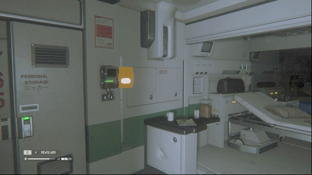 If you want to, you can enter the neighboring room and use a rewire point to turn on the lights in more parts of the facility - Help Dr. Kuhlman - Walkthrough - Alien: Isolation - Game Guide and Walkthrough