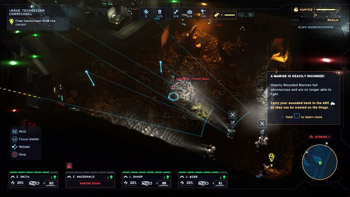 Marines from your squad can receive damage during missions, even to the point of dying - Aliens Dark Descent: How to die less often? - FAQ - Aliens Dark Descent Guide