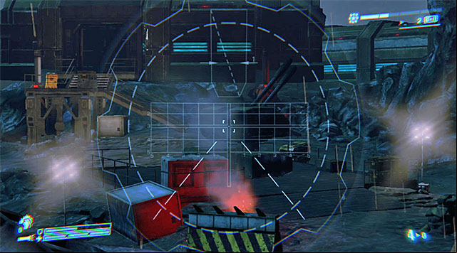 You'll find a full set of armor and the M5 RPG Launcher - Destroy the AA guns (1 of 3) - Mission 10: Derelict Reclaimed - Aliens: Colonial Marines - Game Guide and Walkthrough
