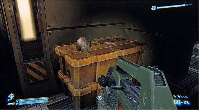 DOG TAG 23/35 (PFC Tim Crowe) - On the box in one of the last warehouses on the way to the underground facility - Dog Tags (missions 6-11) - Collectibles - Aliens: Colonial Marines - Game Guide and Walkthrough