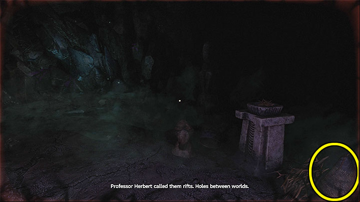 You will reach a location with a portal (rift) and a brazier - Amnesia Rebirth: The Deeper Caves - walkthrough, secrets - Transition description - Amnesia Rebirth Guide