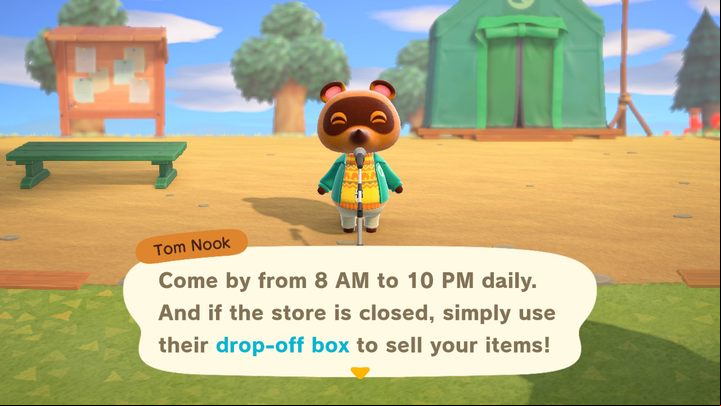 Heres Tom. - ACNH: Tom Nook - what does he do? where to find? - Characters staying on the island - Animal Crossing New Horizons Guide