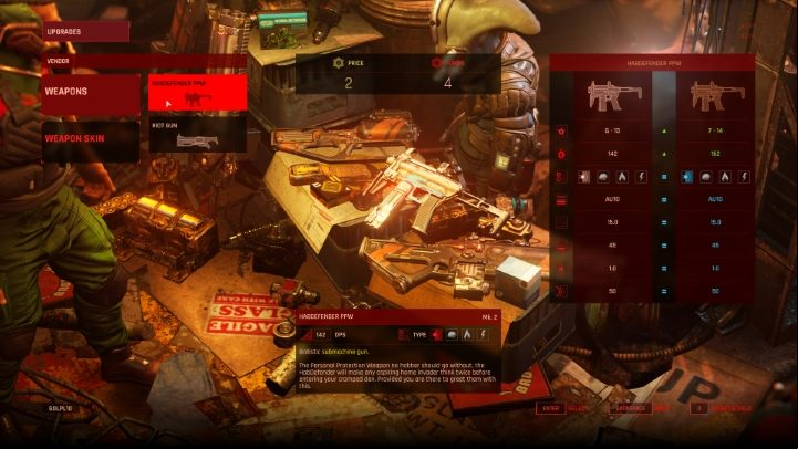 The process of upgrading weapons is very simple - The Ascent: Wweapons - how to upgrade? - FAQ - The Ascent Guide