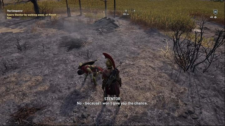If you killed Nikolaos, Stentor will challenge you after the fight - AC Odyssey: Paint it Red - Main Storyline - Assassins Creed Odyssey Guide
