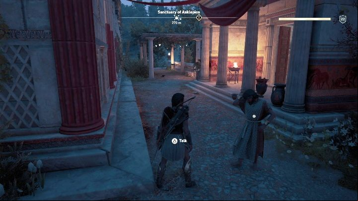 The quest starts: after you talk to a man named Preist - AC Odyssey: Argolis, Side Quests - Side Quests - Assassins Creed Odyssey Guide