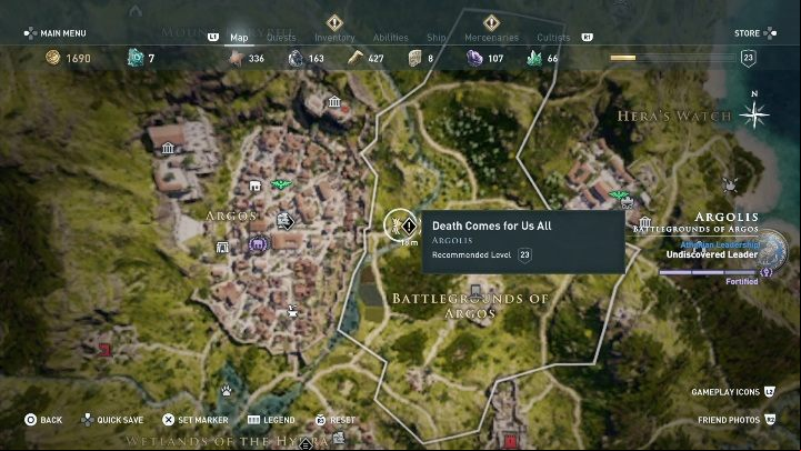 This quest starts: after you talk to a woman on the bridge - AC Odyssey: Argolis, Side Quests - Side Quests - Assassins Creed Odyssey Guide