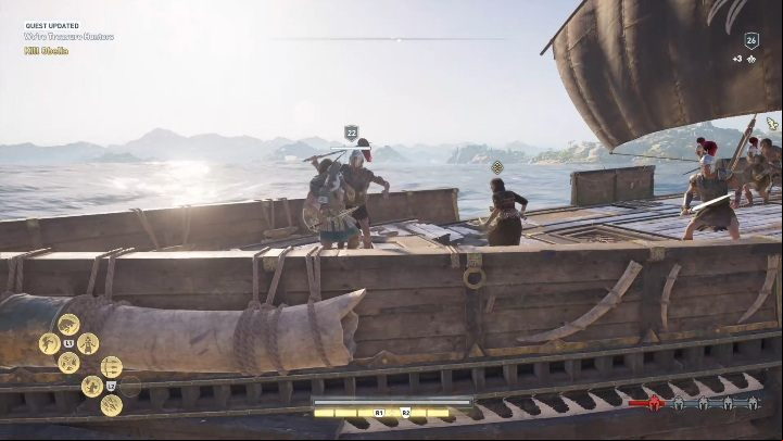 Upon extracting the treasure, take it to the woman - AC Odyssey: Pirate Islands, Side Quests - Side Quests - Assassins Creed Odyssey Guide