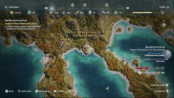 Description: The woman gives you three new maps - AC Odyssey: Pirate Islands, Side Quests - Side Quests - Assassins Creed Odyssey Guide