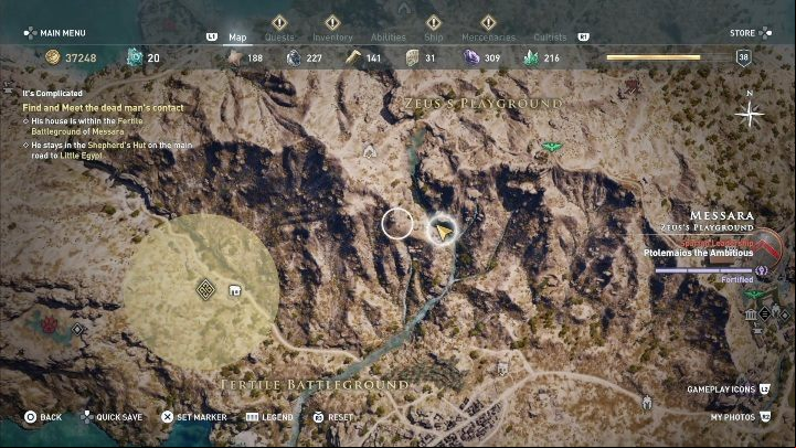 Description: After you check the body, head for the shepherds hut - AC Odyssey: Messara, Side Quests - Side Quests - Assassins Creed Odyssey Guide