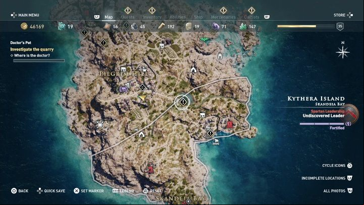 How to start: Speak with Diona - AC Odyssey: Kythera Island, Side Quests - Side Quests - Assassins Creed Odyssey Guide