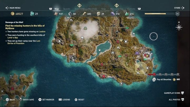 How to start: Speak with the woman - AC Odyssey: Lesbos, Side Quests - Side Quests - Assassins Creed Odyssey Guide