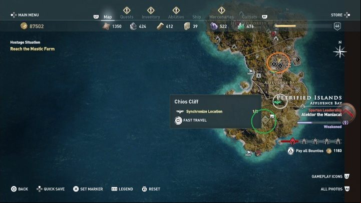 How to start: Speak with the boys mother - AC Odyssey: Chios, Side Quests - Side Quests - Assassins Creed Odyssey Guide