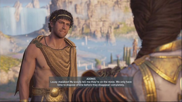 Return to Adonis with the information you have gathered, and he will give you the next tasks - AC Odyssey Fate of Atlantis: Dominance is Bliss - Episode 1 - Fields of Elysium - Assassins Creed Odyssey Guide