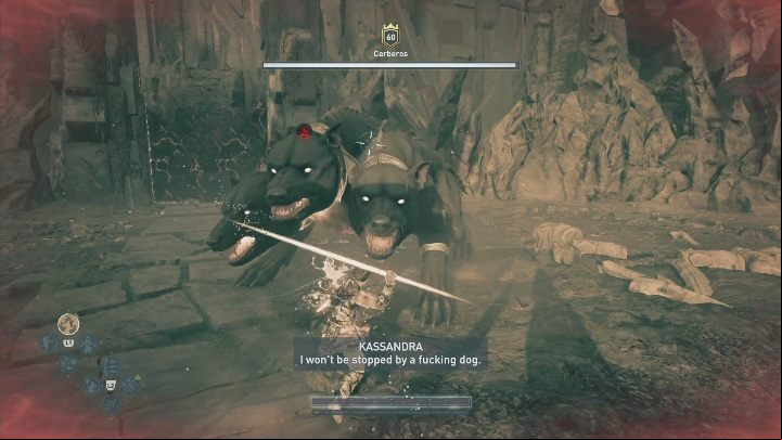 As soon as you go into the underworld, you will encounter the first enemy - AC Odyssey Fate of Atlantis: The Second Calling - Episode 2 - Torment of Hades - Assassins Creed Odyssey Guide