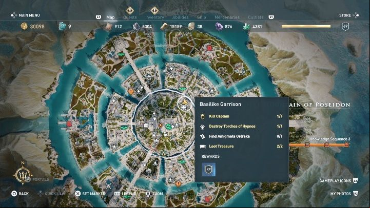 In the Royal Mountain of Poseidon location you can find one Ainigmata Ostraka - AC Odyssey Fate of Atlantis: Episode 3, Judgment of Atlantis - Ainigmata Ostrakas - Ainigmata Ostraka - Assassins Creed Odyssey Guide