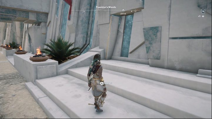 Ainigmata Ostraka Riddle Solution: Final solution can be found on the stairs of Tower of Judgment - AC Odyssey Fate of Atlantis: Episode 3, Judgment of Atlantis - Ainigmata Ostrakas - Ainigmata Ostraka - Assassins Creed Odyssey Guide