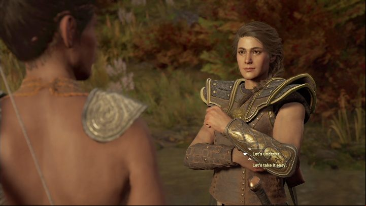 You can only consume this affair at the end of your adventure during the Blood for Aphrodite mission - AC Odyssey: Daughters of Lalaia, Side Quests Walkthrough - Side Quests - Assassins Creed Odyssey Guide