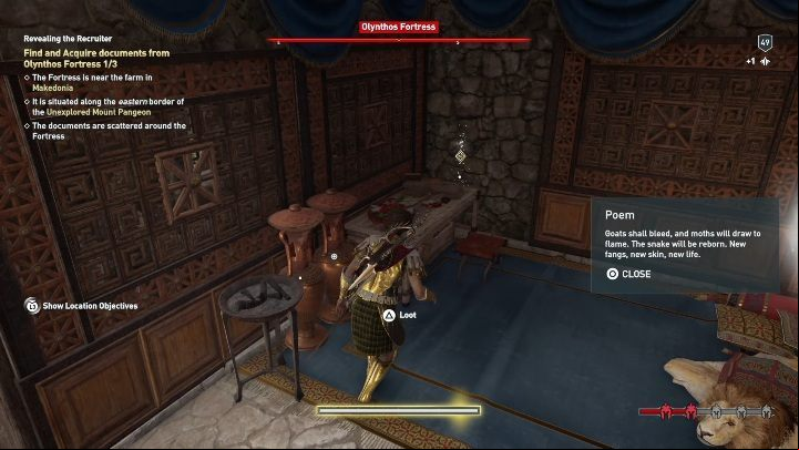 The next document is on the stand - AC Odyssey Legacy of the first blade DLC: Order of Hunters - Order of the Ancients - Assassins Creed Odyssey Guide