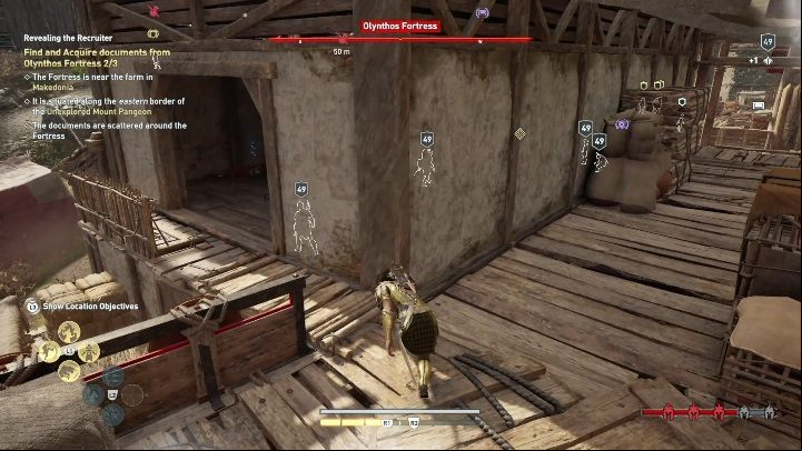 The last document can be found on the floor near the bags - AC Odyssey Legacy of the first blade DLC: Order of Hunters - Order of the Ancients - Assassins Creed Odyssey Guide