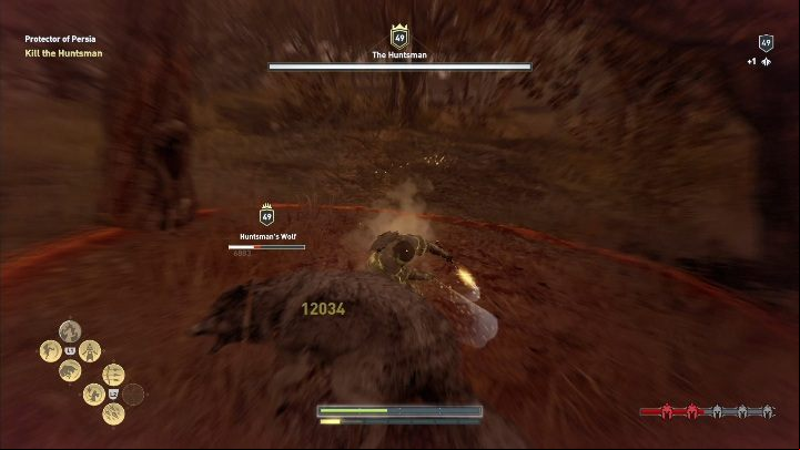 Pactyas the Huntsman can disappear and throw smoke grenades - AC Odyssey Legacy of the first blade DLC: Order of Hunters - Order of the Ancients - Assassins Creed Odyssey Guide