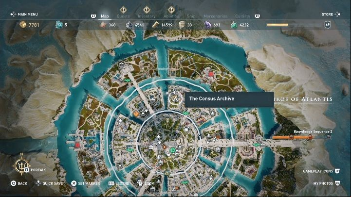 The Consus Archive is located in the Northern part Of the Atlantis / Atlantic OIKOS - AC Odyssey Fate of Atlantis: The Consus Archive - Archives - Assassins Creed Odyssey Guide