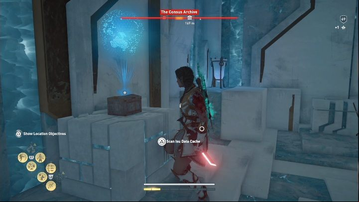 The chest is at the bottom of the location - AC Odyssey Fate of Atlantis: The Consus Archive - Archives - Assassins Creed Odyssey Guide