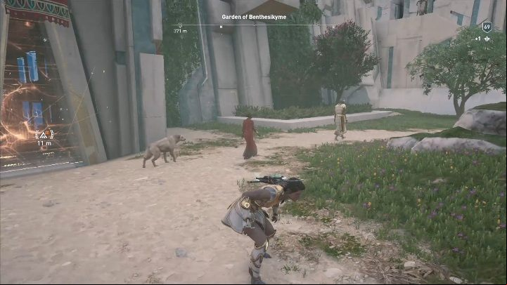The entrance to the archive is at the bottom of the building - AC Odyssey Fate of Atlantis: Horus Repository, Archives - Archives - Assassins Creed Odyssey Guide