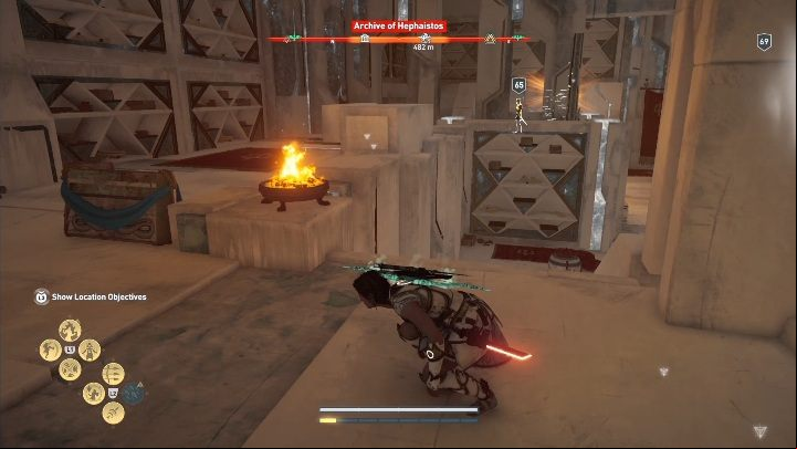 You can see the first codex immediately after entering the location - AC Odyssey Fate of Atlantis: Archive of Hephaistos, Archives - Archives - Assassins Creed Odyssey Guide