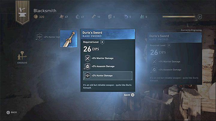 In order to engrave an item, you need resources and gold - AC Odyssey: Make It Your Own Trophy - Trophy Guide - Assassins Creed Odyssey Guide