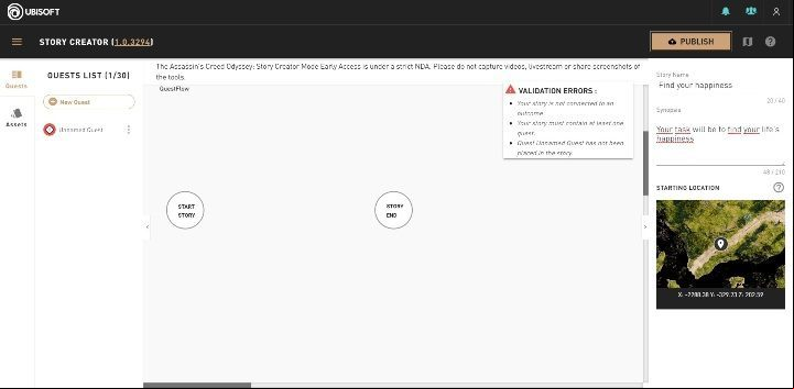 If you care about the area, simply mark the appropriate area on the map, and as soon as you get there, the mission will begin - AC Odyssey: Your mission - how to create in Story Creator Mode? - Story Creator Mode - Assassins Creed Odyssey Guide