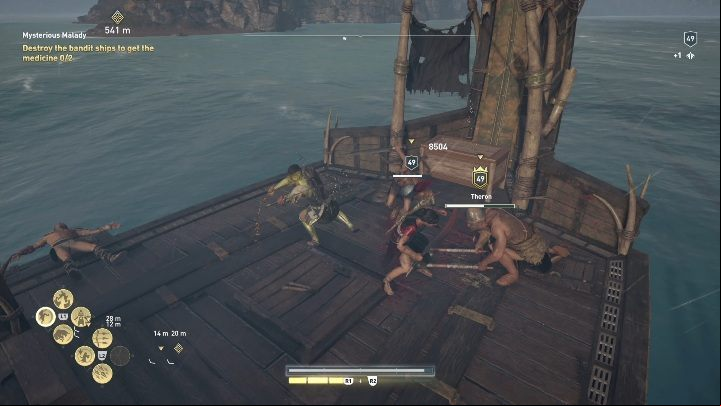 To get medication you have to go to great waters - AC Odyssey Legacy of the first blade: Hunting the Huntsman - Episode 1 - Assassins Creed Odyssey Guide