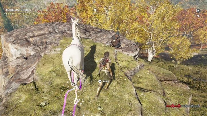 You will start this mission by talking to Darius near Olynthos Fortress - AC Odyssey Legacy of the first blade: Hunting the Huntsman - Episode 1 - Assassins Creed Odyssey Guide