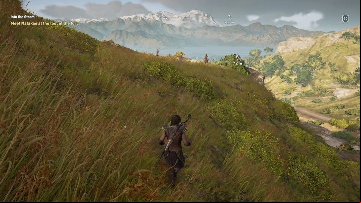 After youve released the prisoners, go to Darius and talk to him - AC Odyssey Legacy of the first blade: Into the Storm - Episode 2 - Shadow Heritage - Assassins Creed Odyssey Guide