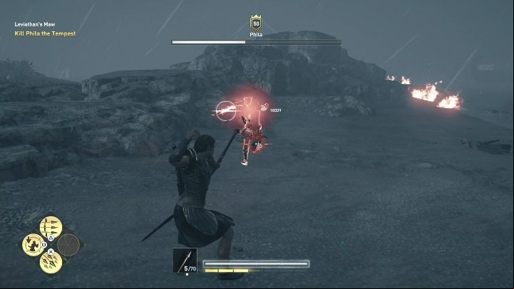After defeating an enemy ship, the battle will go ashore - AC Odyssey Legacy of the first blade: Leviathans Maw - Episode 2 - Shadow Heritage - Assassins Creed Odyssey Guide
