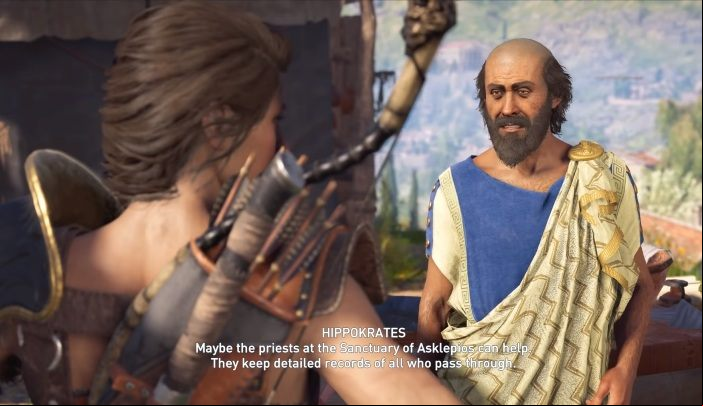 In Assassins Creed Odyssey, after completing the main mission Paradise Lost, you will meet Hippokrates - AC Odyssey: Historical Figures - Tips - Assassins Creed Odyssey Guide