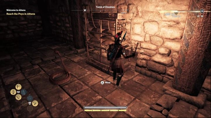 Move another shelf and take the shortcut to reach the exit - you have successfully completed another tomb - AC Odyssey: Tombs in Attika - Tombs - Assassins Creed Odyssey Guide