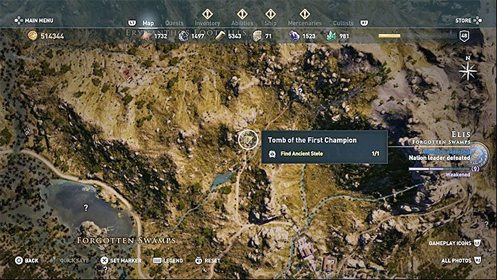 1 - AC Odyssey: Tombs in Elis - Tombs - Assassins Creed Odyssey Guide