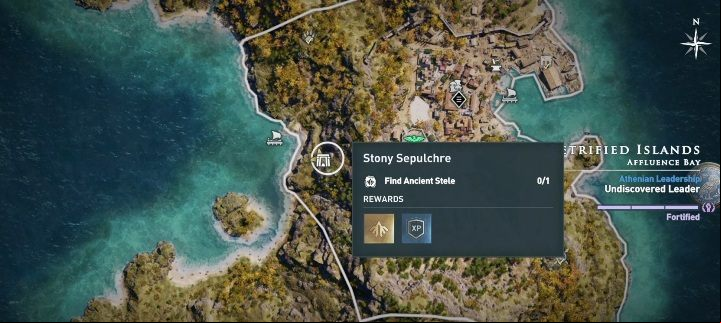 Location of the tomb: Central part of the Chios island - AC Odyssey: Tombs in Petrified Islands - Tombs - Assassins Creed Odyssey Guide