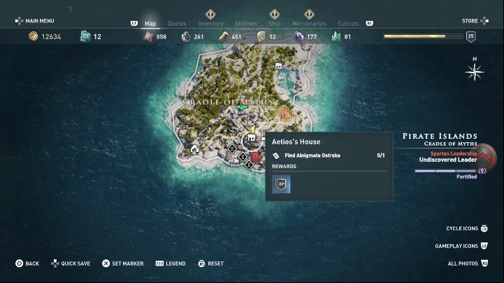 1 - AC Odyssey: Ainigmata Ostraka in Pirate Islands - Ainigmata Ostraka - Assassins Creed Odyssey Guide