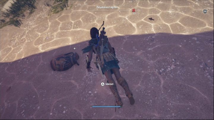 Ostraka riddle solution: Go to Polydektes Lagoo and dive at the indicated spot - AC Odyssey: Ainigmata Ostraka in Pirate Islands - Ainigmata Ostraka - Assassins Creed Odyssey Guide